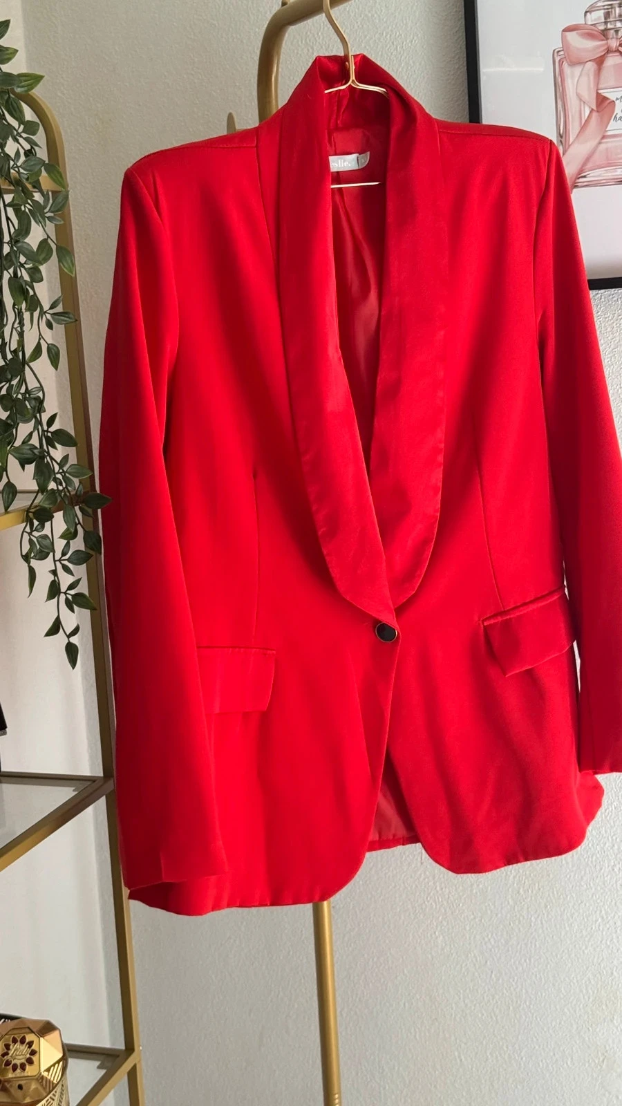 Mooie Elegante Rode Blazer "Leslie" • XL • TN276 – photo 2